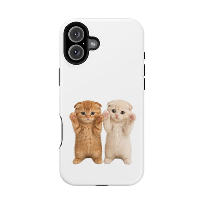 Cute Raising Paws Kittens Magnetic Impact-Resistant  Phone Case