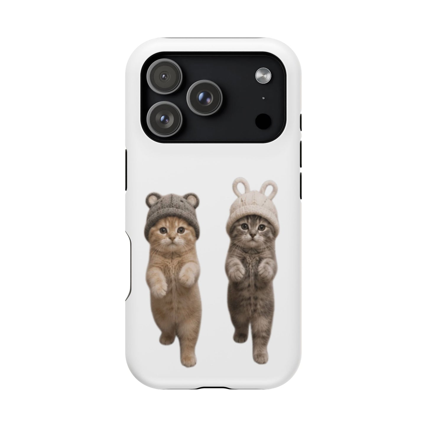 Cute Kittens in Hats Magnetic Impact Phone Case