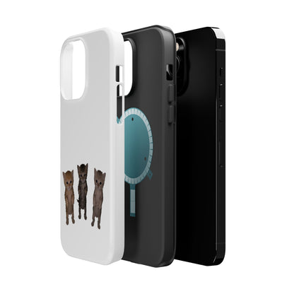 Cute Trio Kittens  Magnetic Impact-Resistant Phone Case