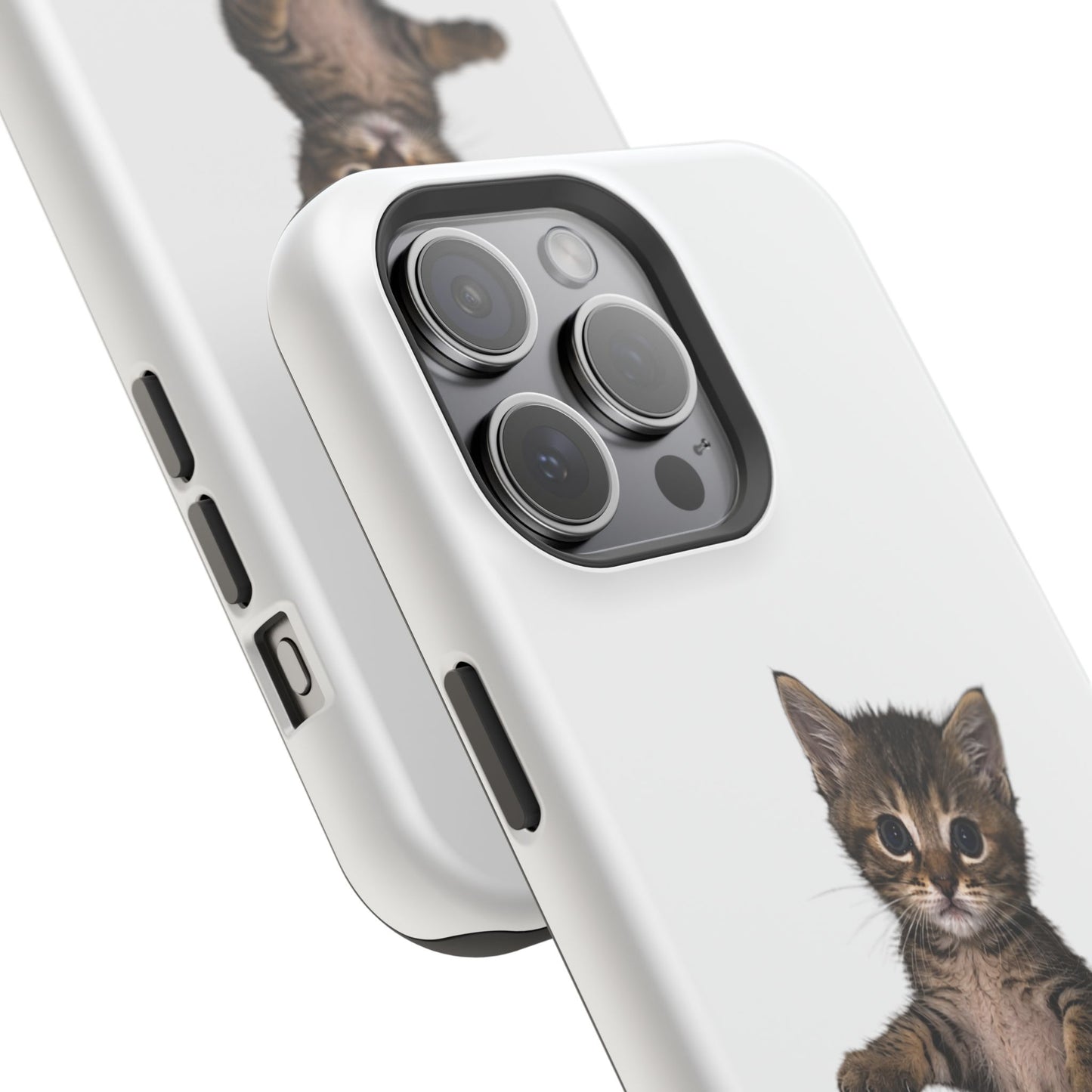 Cute Standing Kitten Magnetic Phone Case