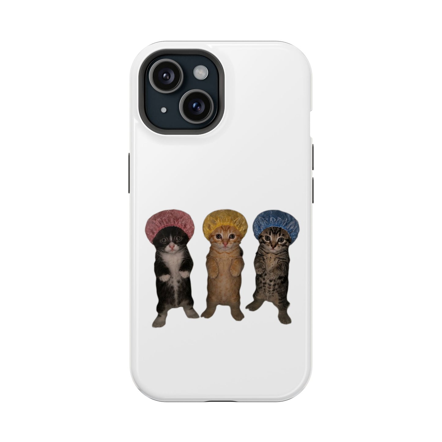 Cute Kittens in Bonnets  Magnetic Impact-Resistant Phone Case