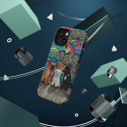Puppy Squad Graffiti Phone Case — Impact-Resistant Protective Case