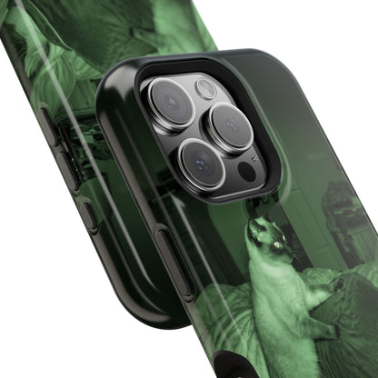 Phone Case 'Trust Everything You See' Green Dog Photo Magnetic Impact-Resistant Case
