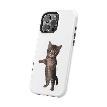 Cute Standing Kitten Magnetic Phone Case