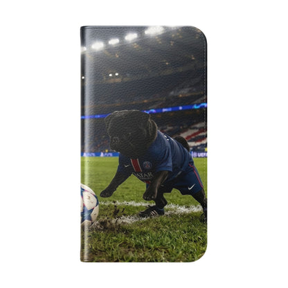 Flip Phone Case — Cute Soccer Pugs Design Wallet Cover
