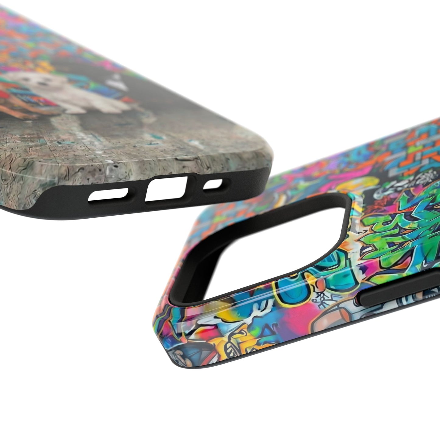 Puppy Squad Graffiti Phone Case — Impact-Resistant Protective Case