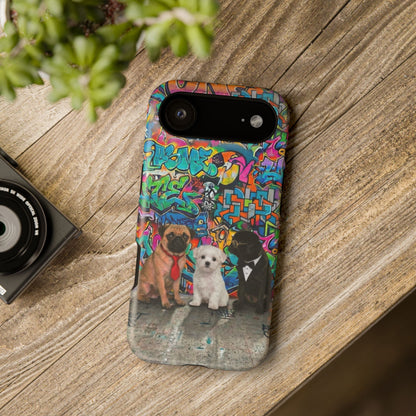 Puppy Squad Graffiti Phone Case — Impact-Resistant Protective Case