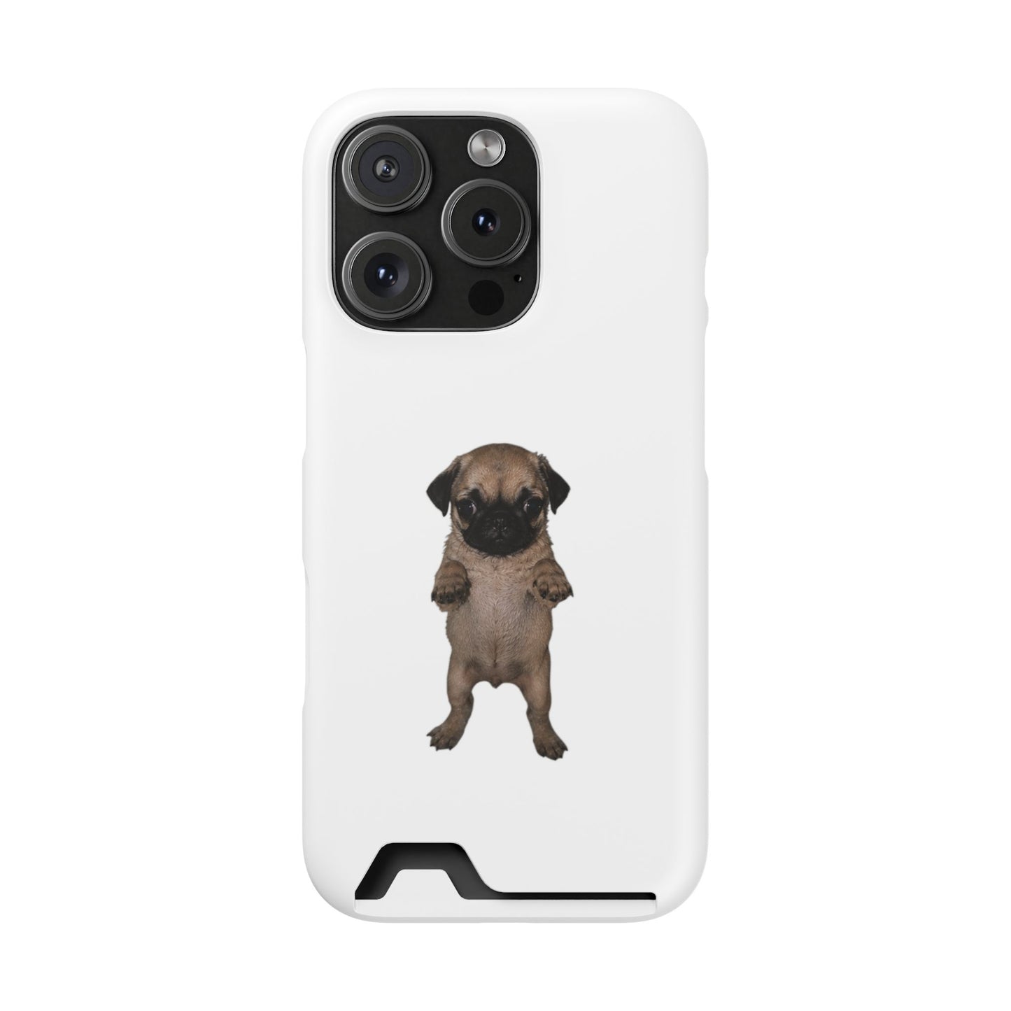 Pug Puppy Card-Holder Phone Case
