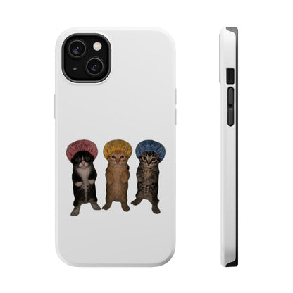 Cute Kittens in Bonnets  Magnetic Impact-Resistant Phone Case