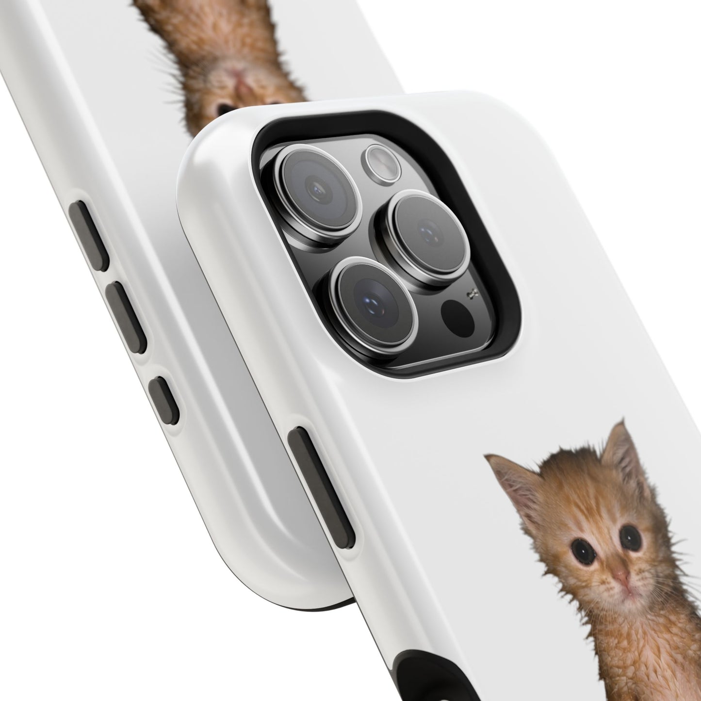 Cute Standing Kitten Magnetic Impact-Resistant Phone Case