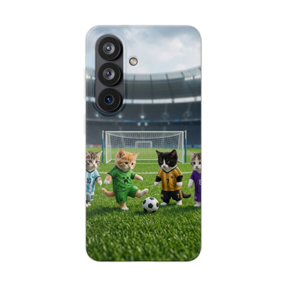 Cute Soccer Cats Phone Case — Kawaii Football Kit iPhone Cover