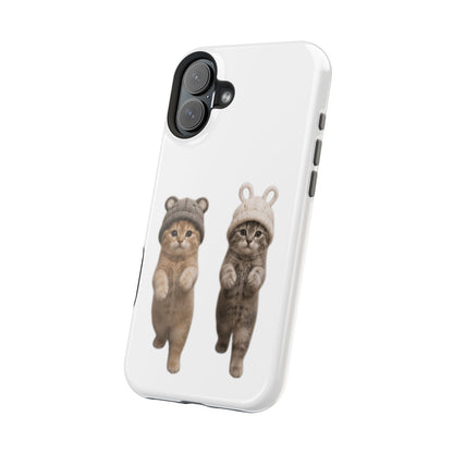 Cute Kittens in Hats Magnetic Impact Phone Case