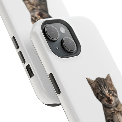 Cute Standing Kitten Magnetic Impact-Resistant Phone Case