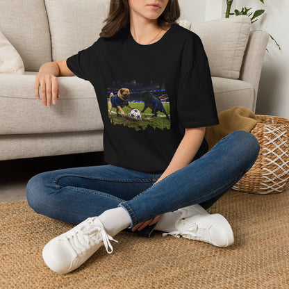 Soccer Puppies T-Shirt — Playful Puppy Soccer Match Tee