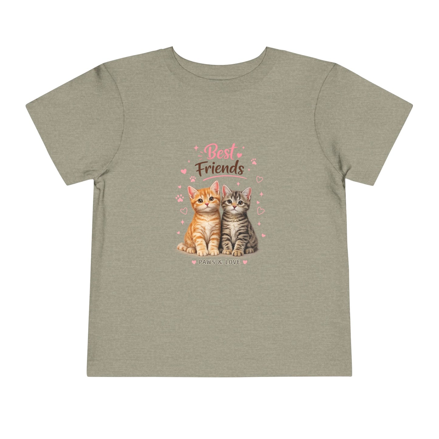 Best Friends Kitten Toddler Tee — Paws & Love Cute Cat Shirt
