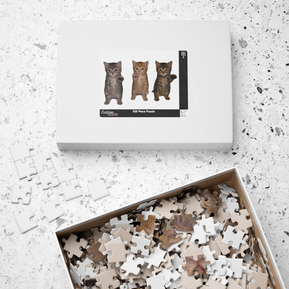 Cute Standing Trio Kittens Dancing Jigsaw Puzzle