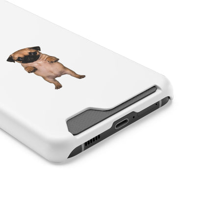 Cute Standing Pug Phone Card Case