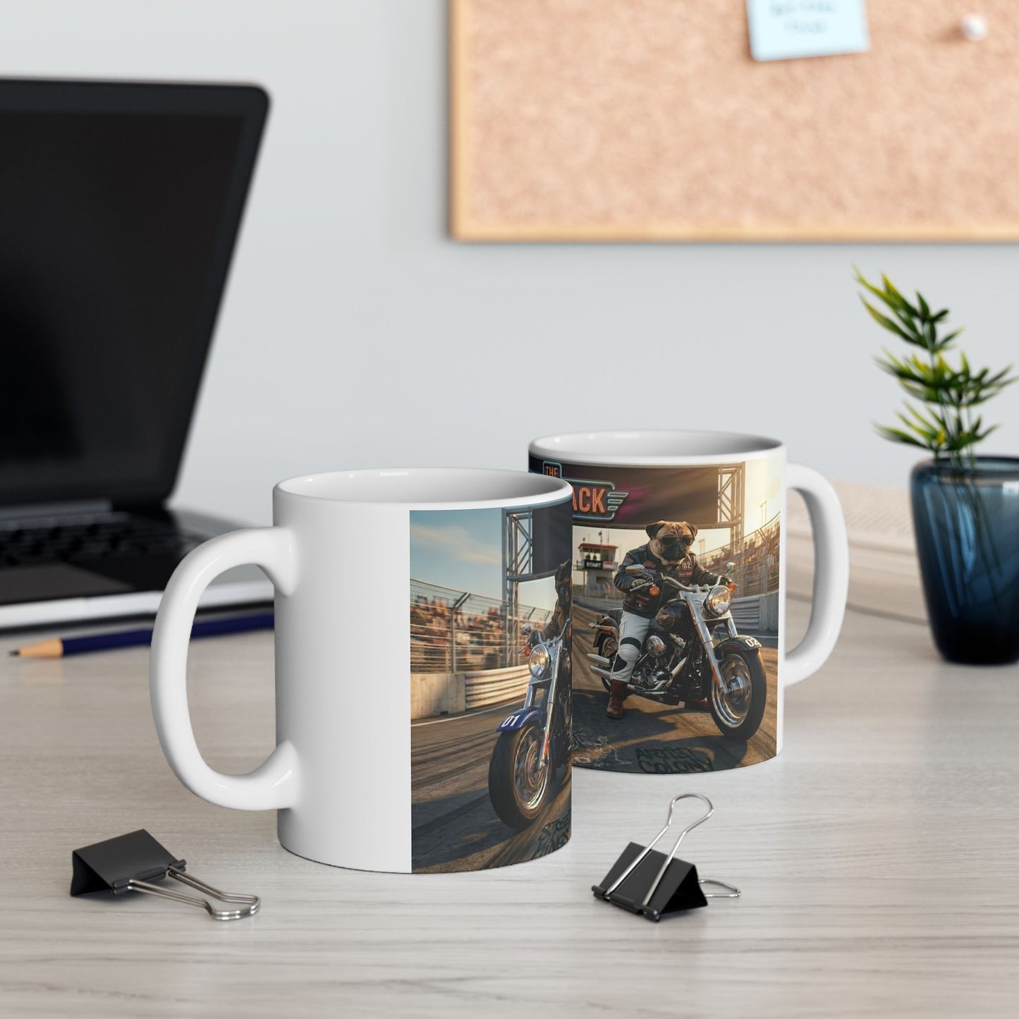The Elite Pack Motorcycle Racing Ceramic Mug (11oz, 15oz)