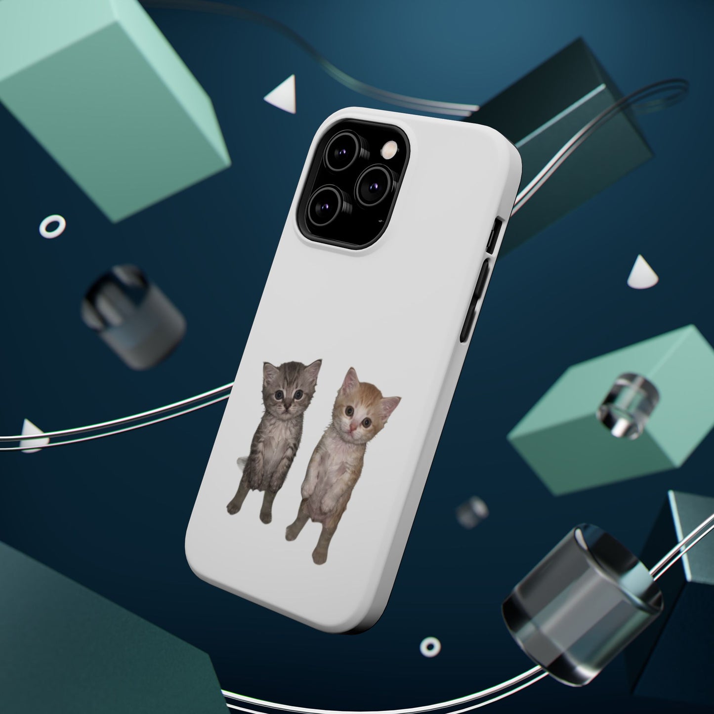 Duo Cute Kitten  Magnetic Impact-Resistant Phone Case