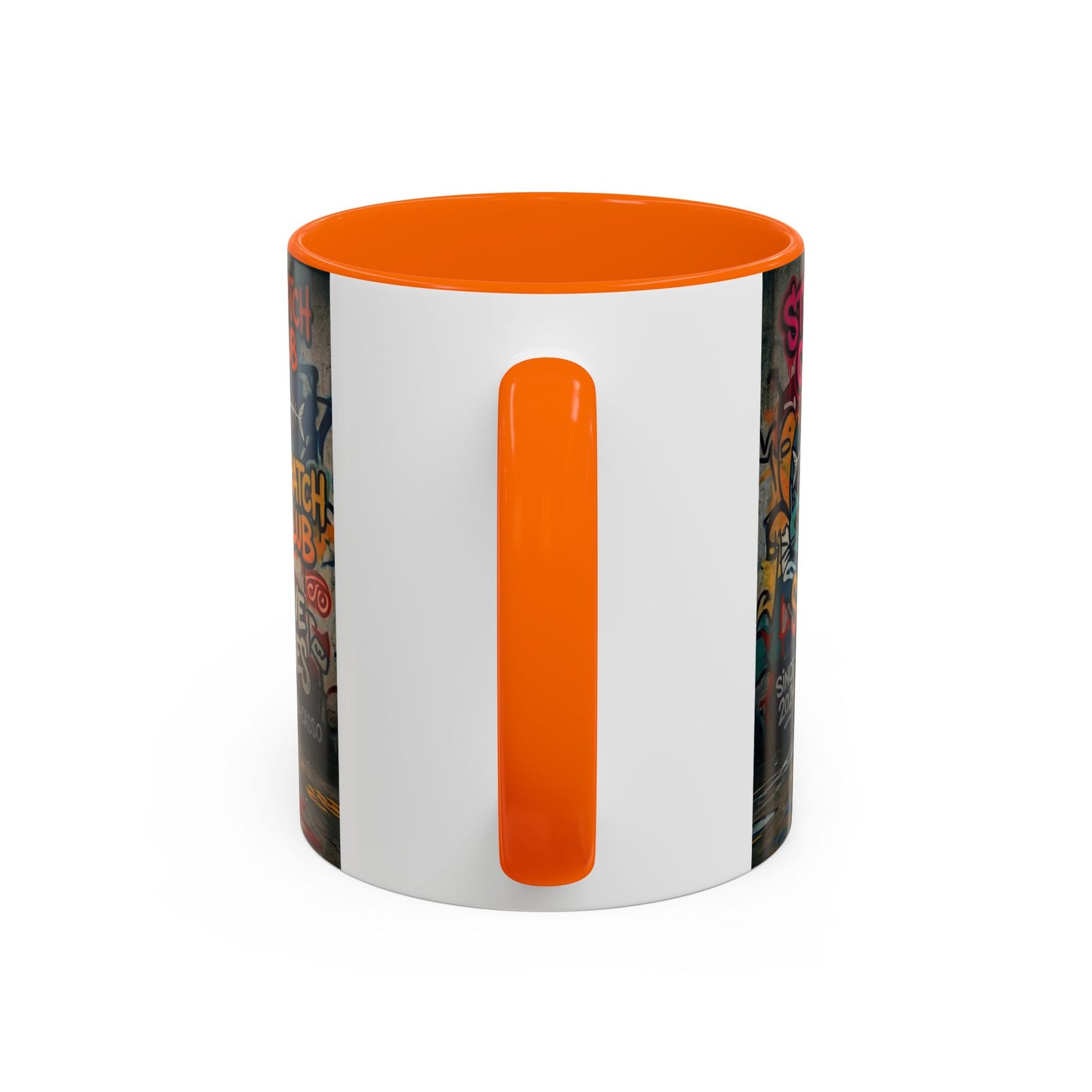 Graffiti Meow Squad Accent Coffee Mug — Cute Kittens ‘Purr-ject’ Street Art Design (11/15oz)