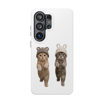 Cute Kittens in Hats Magnetic Impact Phone Case