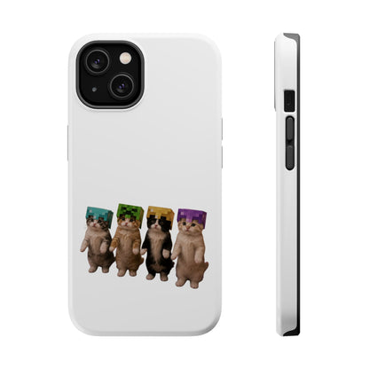 Dancing Kittens Minecraft Helmet Magnetic Impact-Resistant Phone Case