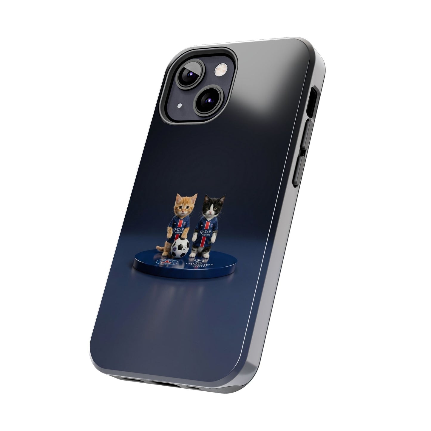 Phone Case — Cute Soccer Cats Design (Kawaii Kitten Football Fans)
