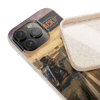 Motorcycle Road Trip Biodegradable Phone Case