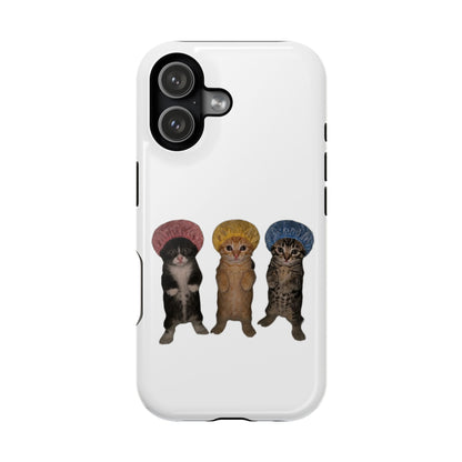 Cute Kittens in Bonnets  Magnetic Impact-Resistant Phone Case