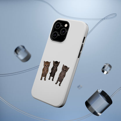 Cute Standing Kittens Magnetic Impact-Resistant Phone Case