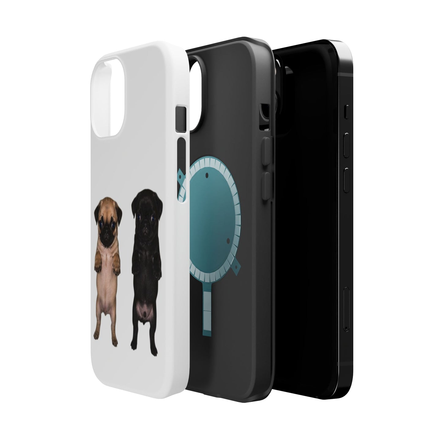 Pug Duo Magnetic Impact-Resistant Phone Case