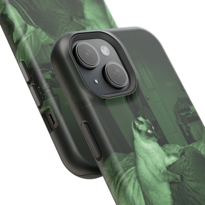 Phone Case 'Trust Everything You See' Green Dog Photo Magnetic Impact-Resistant Case
