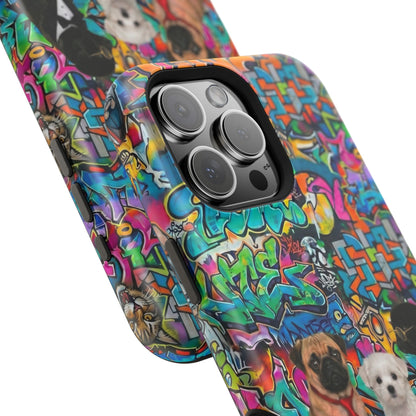 Puppy Squad Graffiti Phone Case — Impact-Resistant Protective Case