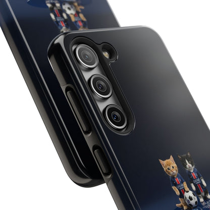 Phone Case — Cute Soccer Cats Design (Kawaii Kitten Football Fans)