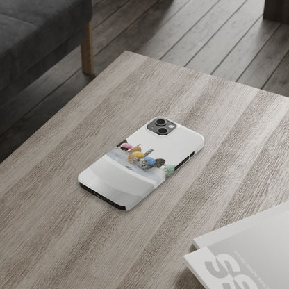 Slim Phone Case — Cute Kittens in Bathtub Design