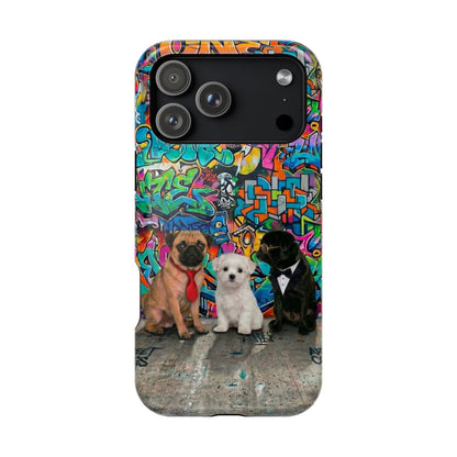 Puppy Squad Graffiti Phone Case — Impact-Resistant Protective Case