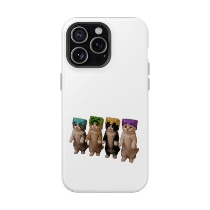 Dancing Kittens Minecraft Helmet Magnetic Impact-Resistant Phone Case
