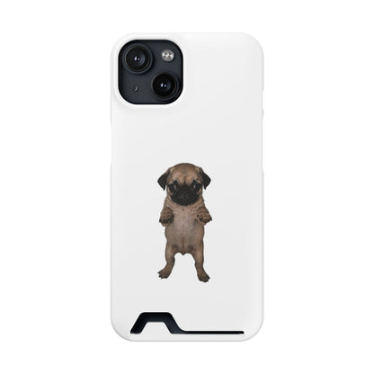 Pug Puppy Card-Holder Phone Case