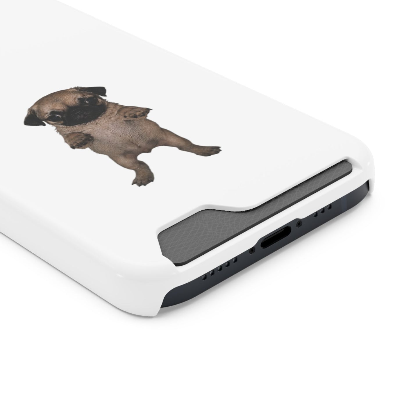 Pug Puppy Card-Holder Phone Case