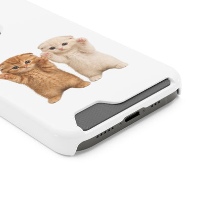 Cute Kittens Phone Case with Card Holder