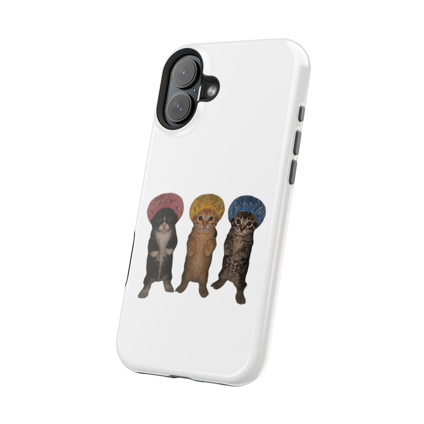 Cute Kittens in Bonnets  Magnetic Impact-Resistant Phone Case