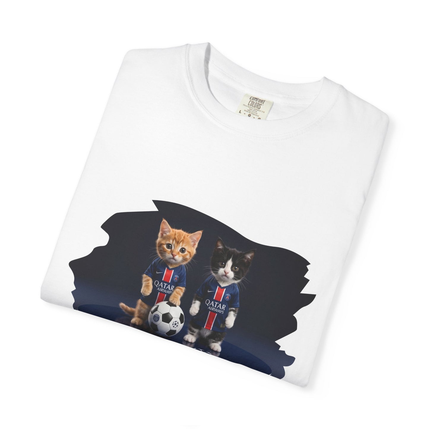 Cat Soccer Players T‑Shirt — Cute Kitten Football Graphic Tee