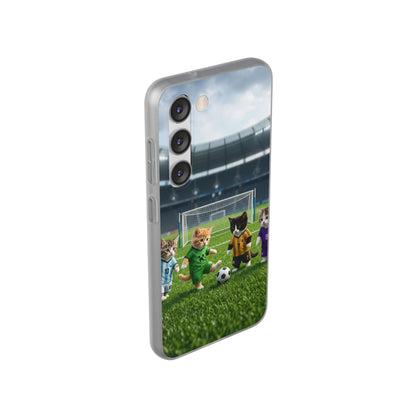 Cute Soccer Cats Phone Case — Kawaii Football Kit iPhone Cover