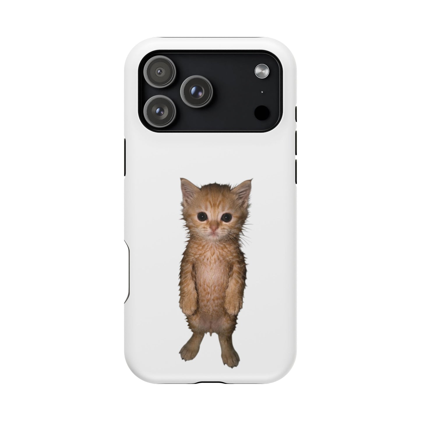 Cute Standing Kitten Magnetic Impact-Resistant Phone Case