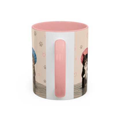 Cute Kittens in Shower Caps Accent Coffee Mug – 11/15oz