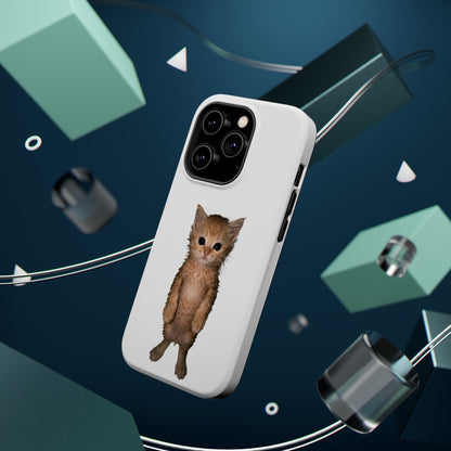 Cute Standing Kitten Magnetic Impact-Resistant Phone Case
