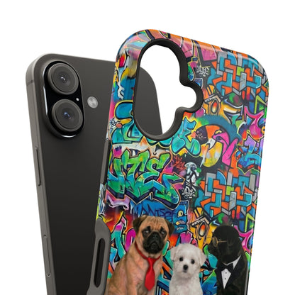 Puppy Squad Graffiti Phone Case — Impact-Resistant Protective Case
