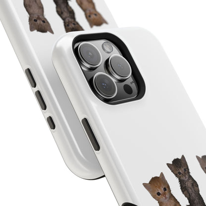 Cute Standing Kittens Magnetic Impact-Resistant Phone Case