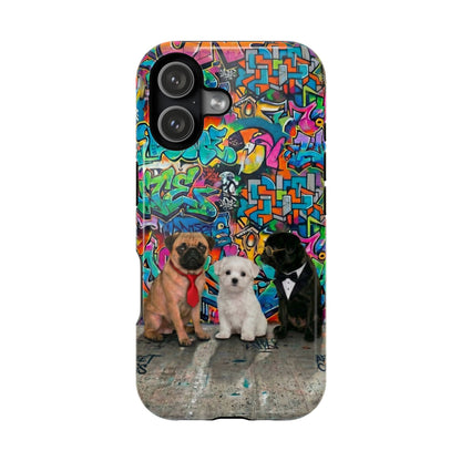 Puppy Squad Graffiti Phone Case — Impact-Resistant Protective Case