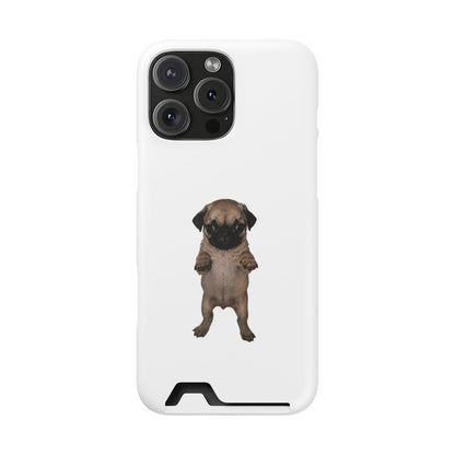 Pug Puppy Card-Holder Phone Case